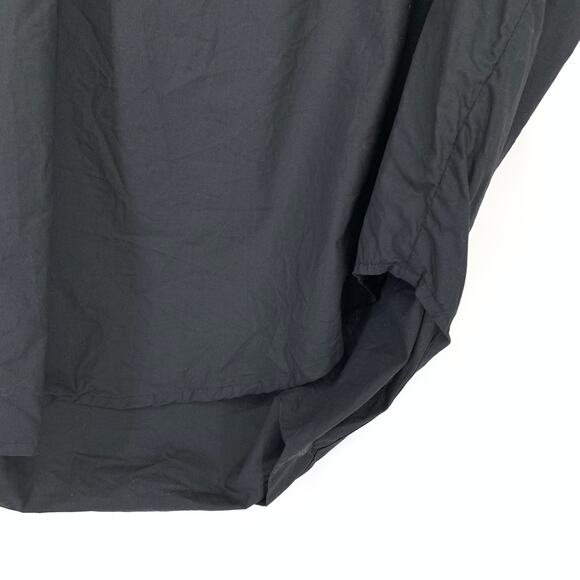 French Connection Top Women's Oversize S Short Dolman Sleeve Collared Black - Picture 4 of 6